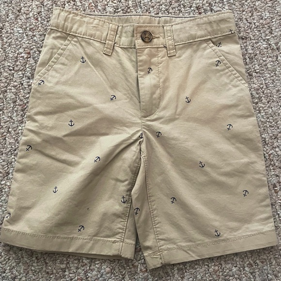 Carter’s Boys' Anchor-Accented Flat-Front Shorts - Picture 1 of 4